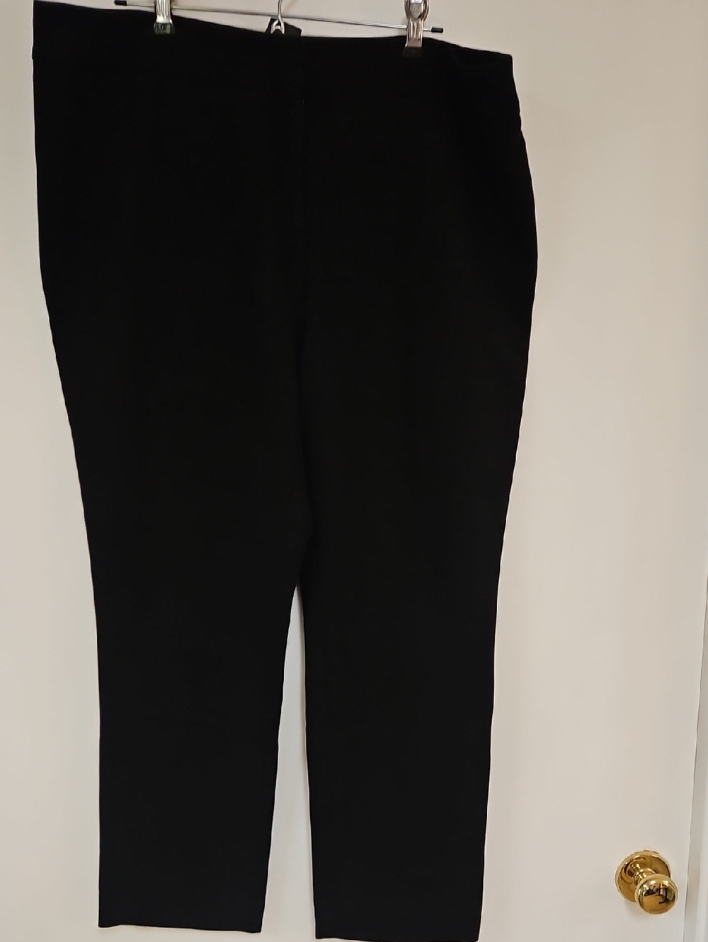 Ann Taylor Factory Black Cropped Straight-Leg Pants
